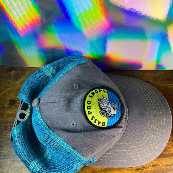 Bass Pro Shops blue size S Gone Fishing Baseball Cap - Picture 5 of 9